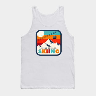 Spend The Day Skiing-Ski Badge Tank Top